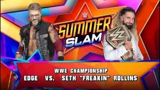 Edge v. Seth Rollins - Summerslam Saturday