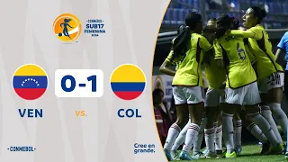 VENEZUELA vs. COLOMBIA [0-1] | RESUMEN | CONMEBOL SUB17 FEM | FASE DE GRUPOS