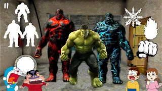 Lava God, Ice God Hulk Banke Kiya Door Escape In Evil Nun With Doraemon Friends