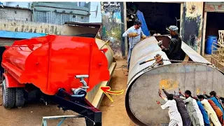 Complete Process of making a 7000L Tractor Water Tank in Local Workshop ||Manufacturing water tank |