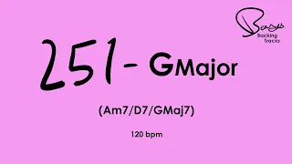 251 G Major Jazz Backing Track - 120 bpm