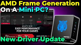 AMD Frame Generation On 780M? | New Driver HYPR RX AMD Fluid Motion Frame Generation On Mini PC