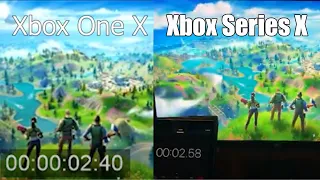 Xbox Series X vs Xbox One X Fortnite Load Time Comparison