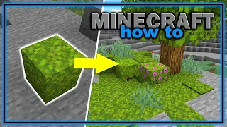 How to Get and Use Moss Blocks! (1.18+) | Easy Minecraft Tutorial