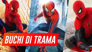 BUCHI DI TRAMA in Spider-Man No Way Home, scopriteli tutti!