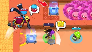 -10 IQ TEAM vs 1 HP, 9999 IQ MORTIS TELEPORT TROLLING 😂 Brawl Stars 2023 Funny Moments, Fails ep1167