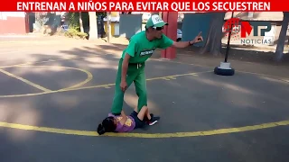 Entrenan a niños para evitar que los secuestren