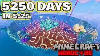 5250 Days in Hardcore Minecraft in 5:25
