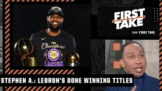 Stephen A. explains why LeBron is done winning titles | First Take