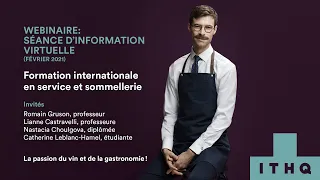 Séance d'information - Formation internationale en service et sommellerie