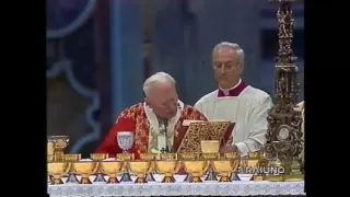 Giovanni Paolo II - 10 Novembre 1996 - Canto del Praefatio e Sanctus by CzarneszciMMX