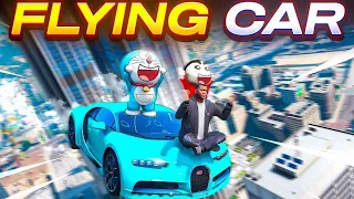 Shinchan Franklin And Doraemon Found Super Flying Car In Gta 5|Mr SASI|