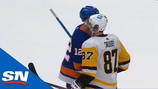 New York Islanders And Pittsburgh Penguins Exchange Handshakes After Six Game Series