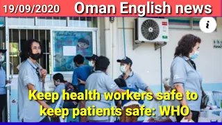 Keep health workers safe to keep patients safe: WHO