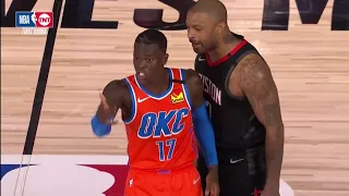 NBA | Pj Tucker Appeared to Headbutt Dennis Schröder | Game 5 | OKC vs HOU