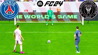 EA SPORTS FC 24 ! PSG VS INTER MIAMI ! RONALDO VS MESSI I PENALTY SHOOTOUT ! PC NEXT GEN! 4K