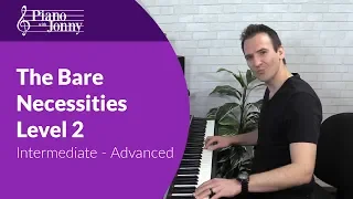 Bare Necessities - Stride Piano Lesson for Intermediate to Advanced