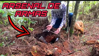 Cachorro descobre Objetos jamais visto antes e um ARSENAL de ARMAS enterrado (Jack charles)