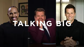 TALKING BIG - GOATs Tom Brady and Lewis Hamilton talk big with James Corden