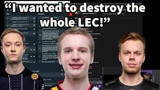 G2 Jankos On Wunder And Rekkles Tweets Giving His The Motivation To Win LEC!!