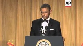 Obama's address at Correspondents' Association dinner, Spielberg spoof
