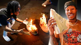 I Burned Kai $1600 Sneakers At The AMP HOUSE (Prank)