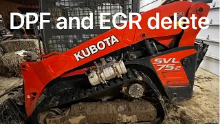 Kubota ￼SVL 75-2 DPF and EGR delete how-to