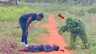 She Nearly Fainted From the SCARE! |Bushman Prank| Scaring People!