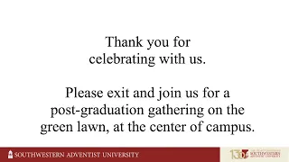 Southwestern Adventist University May 2024 Graduation