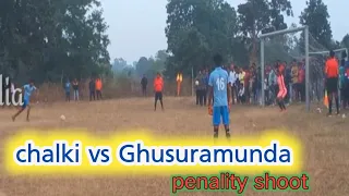 Chalki vs Ghusuramunda football final penalty shoot||Tikrapara playground||Ghusuramunda win