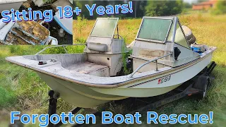 FORGOTTEN Boat REVIVAL! Sitting 18+ Years: Will it run?