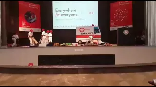 Red cross day performance by kids