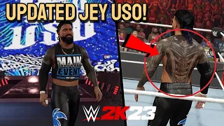 WWE 2K23: How to play with UPDATED Jey Uso (RAW 2023 Version)