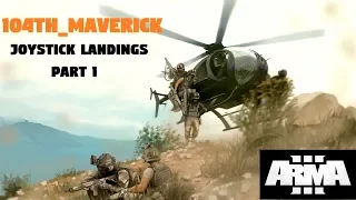 Arma 3 KOTH | Joystick Pilot | Landing Highlights | Part 1