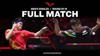 FULL MATCH | WANG Chuqin vs QUEK Izaac | MS R16 | #SingaporeSmash 2023