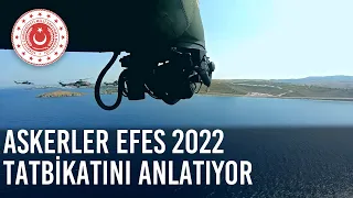 Efes-2022 Tatbikatı'na Katılan Azerbaycanlı ve Makedonyalı Askerler Tatbikatı Anlatıyor