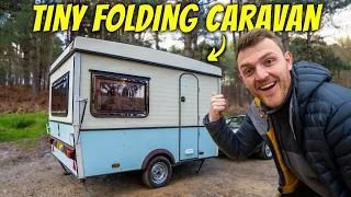 24hrs Overnight in Tiny Folding Caravan (not what I expected)