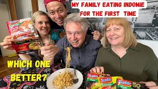 EKI - MY FAMILY TRY INDOMIE INSTANT NOODLES FOR THE FIRST TIME