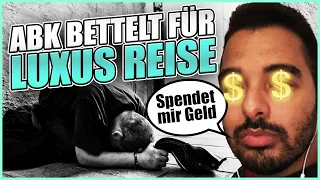 A.B.K. bettelt um Geld für Luxusreisen und verbrennt es