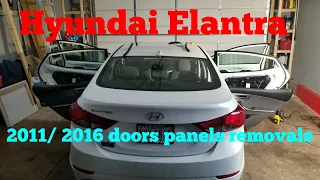 2011/2016 Hyundai Elantra doors panels removals
