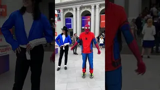 Michael Jackson Dancing With SPIDER-MAN @moscow_spider #shorts