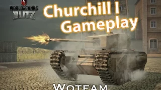 World of Tanks Blitz || Churchill I Gameplay