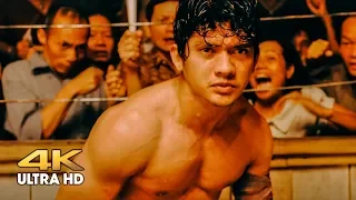 Jaka (Iko Uwais) vs Long Fei. Underground fight without rules. Triple Threat