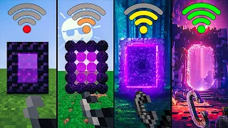 physics nether portal with different Wi-Fi in Minecraft