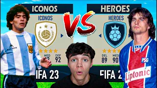 ICONS vs HEROES in FIFA 23!