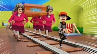 Scary Teacher 3D Nick Best Funniest Troll Miss T Subway Surfers Coffin Dance