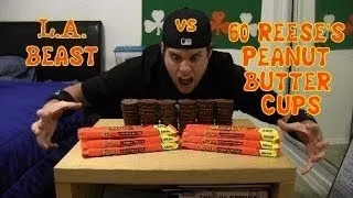 L.A. BEAST vs 60 REESE'S PEANUT BUTTER CUPS