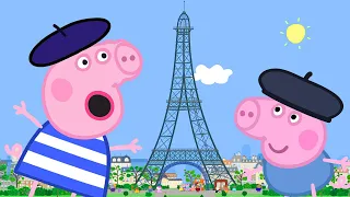 Peppa Pig Full Episodes | Peppa Goes to Paris | Cartoons for Children