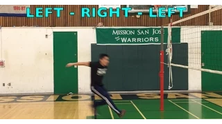 Spiking Footwork (part 1/2) - How to SPIKE a Volleyball Tutorial