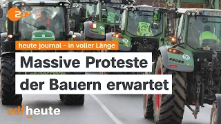 heute journal vom 07.01.2024 Proteste der Bauern, Tunnel der Hamas, Gedenken an Kant (english)
